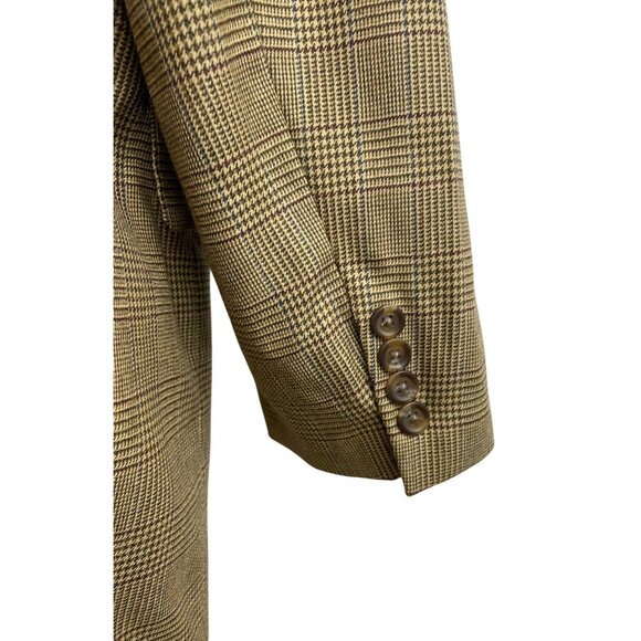 Mens Chaps By Ralph Lauren Glen Plaid Blazer Jacket Size 42T - Picture 6 of 15